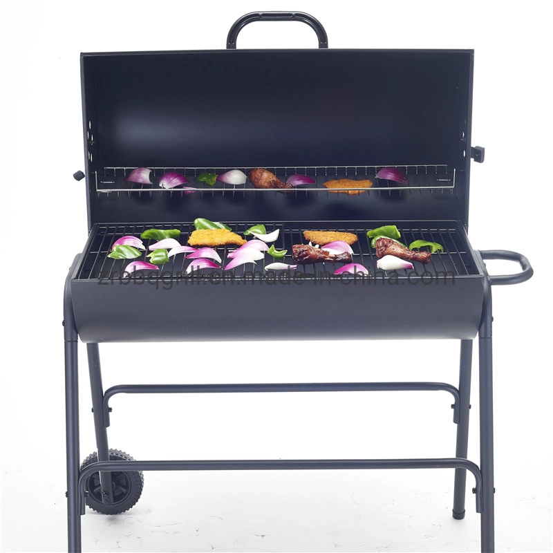 Charcoal Barrel BBQ Grill Outdoor Barbecue Charcoal Barrel BBQ Grill Wood Stove Factory